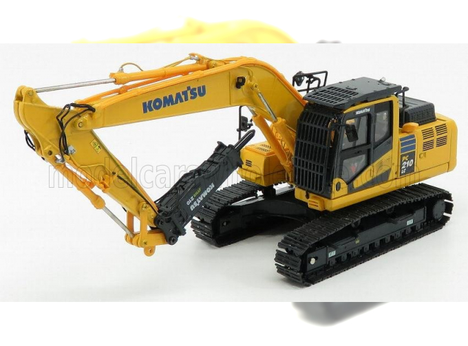 KOMATSU Pc210lc Hybrid Escavatore Cingolato Martello Pneumatico - Jackhammer Tractor Excavator, Yellow Black