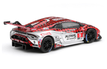 Lamborghini Huracan GT3 EVO2 #9 Pfaff Motorsports Weathertech GTD Pro (2025), red / silver