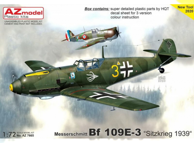 Сборная модель Bf 109E-3 Sitzkrieg 1939