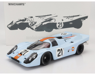 PORSCHE 917k Team John Wyer Automotive Engineering N21 24h Le Mans (1970) P.Rodriguez - L.Kinnunen, Light Blue