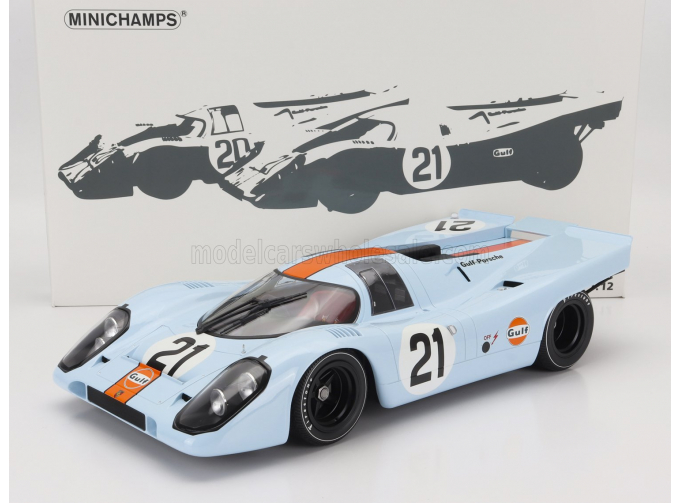 PORSCHE 917k Team John Wyer Automotive Engineering N21 24h Le Mans (1970) P.Rodriguez - L.Kinnunen, Light Blue