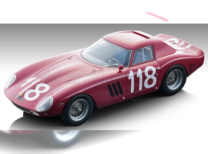 FERRARI 250 Gto 64 N118 Targa Florio (1965) C.Ravetto - G.starabba, Red