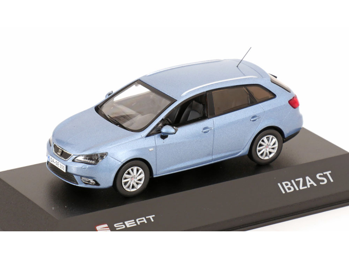 SEAT Ibiza ST estate (2013), light blue-metallic