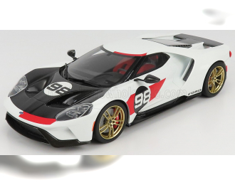 FORD Gt N 98 (2021) - Tribute 24h Daytona K.miles L.ruby (1966), White Carbon Red