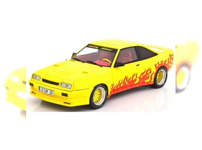 OPEL Manta B "Mattig" 1991 Yellow and Decorated