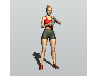 Фигурка Спортсменка 2, окрашенная