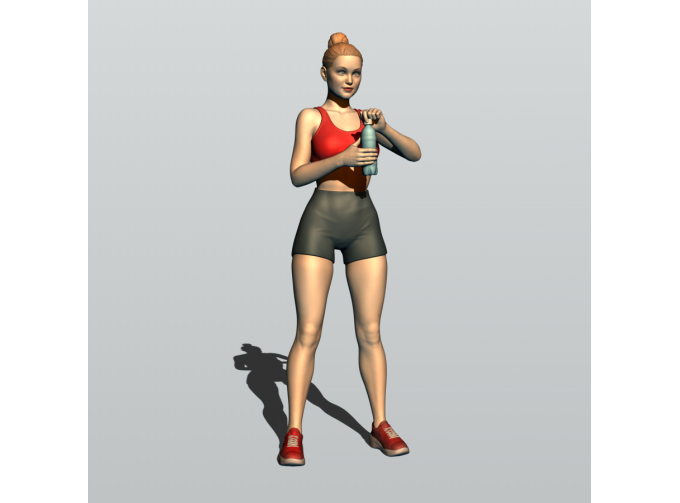 Фигурка Спортсменка 2, окрашенная