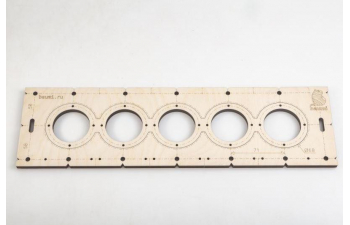 Шаблон для сверления подрозетников 68мм, толщина 8мм (набор 5 штук)