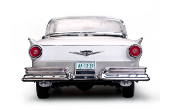 FORD Fairlane 500 Skyliner (1957), Wood Smoke Gray/Colonial White