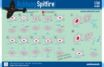 Фототравление Spitfire Mk.IX surface panels