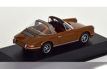 PORSCHE 911 Targa S (1972), brown silver