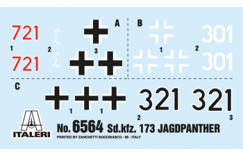 Сборная модель Танк Sd.Kfz.173 JAGDPANTHER с экипажем