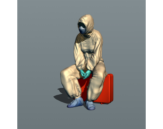 Фигурка Медик 6, окрашенная