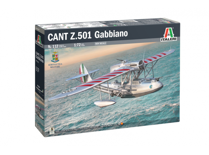 Сборная модель CANT Z.501 Gabbiano Idrovolante Airplane Military Aeronautica Militare