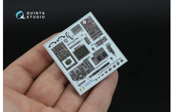 3D Декаль интерьера кабины Lynx Mk8 (Revell) (малая версия)