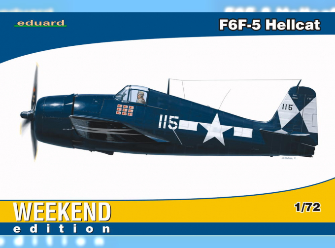 Сборная модель Американский палубный истребитель Grumman F6F-5 Hellcat