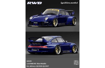PORSCHE RWB 993, blue metallic