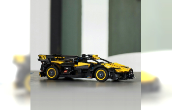 BUGATTI Lego Technic - Bolide W16 8.0 Four-turbo 1850hp 500km/h 2020 - 905 Pezzi - 905 Pieces, Yellow Black