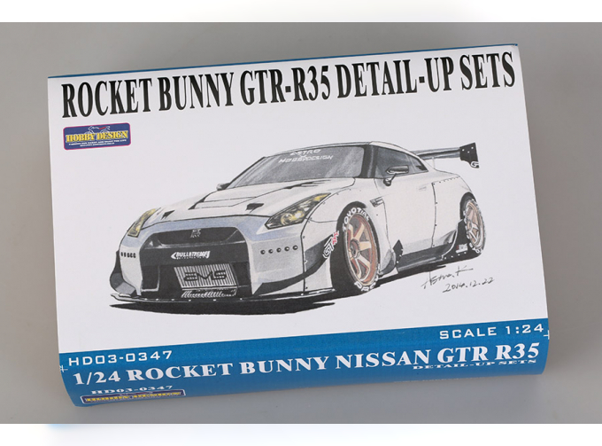 Конверсионный набор Rocket Bunny Nissan GTR- R35 Detail-up Sets(Resin+PE+Decals+Metal parts)