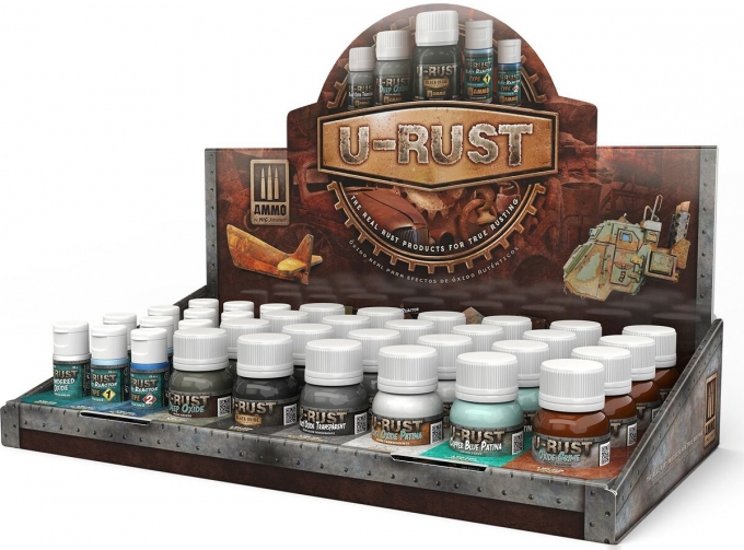 U-RUST DISPLAY (9 U-RUST references x 4 pcs.) – Discount Included