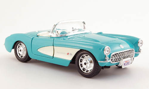 CHEVROLET Corvette (1957), turquoise/white