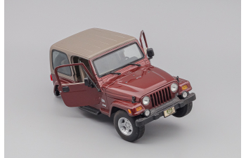 JEEP Wrangler Sahara, dark red