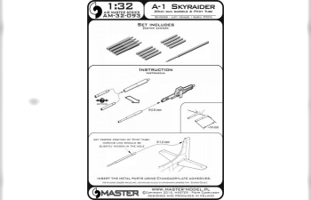 A-1 Skyraider - 20-мм стволы для пушек и трубка Пито