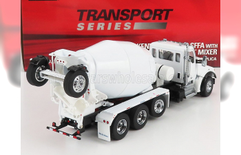 KENWORTH T880s Betoniera Tanker Cement Mixer Truck 4-assi 1990, White