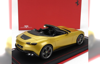 FERRARI Roma Spider Open (2020) - Con Vetrina - With Showcase, Giallo Montecarlo - Yellow Met