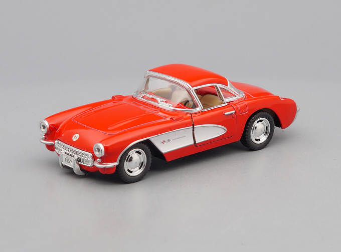 CHEVROLET Corvette (1957), red / white