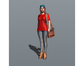 Фигурка 745 Студентка 4, окрашенная