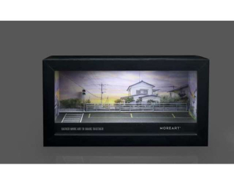 Diorama *Parking lot with light C*, various