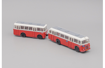 Автобус SKODA 706 RO Beijing Bus, red / beige