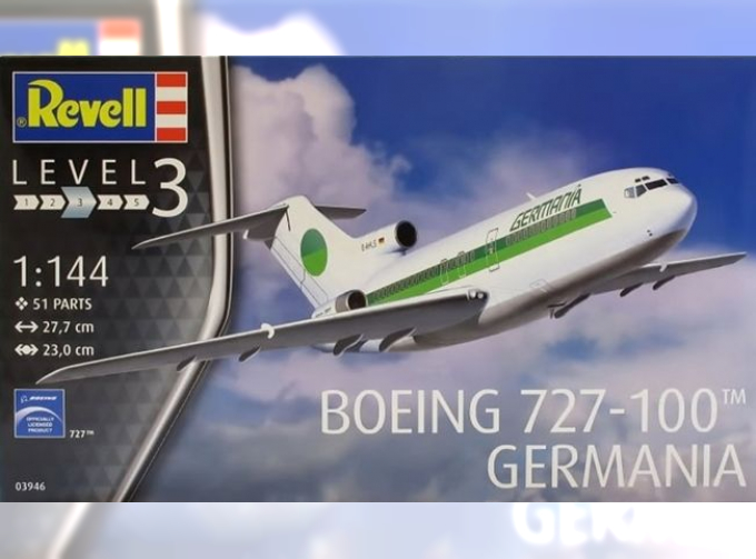 Сборная модель Пассажирский самолет Boeing 727-100 GERMANIA