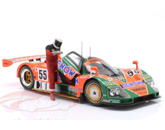 MAZDA 787B №55 24h LeMans with Driver figure (1991) Volker Weidler, Johnny Herbert, Bertrand Gachot