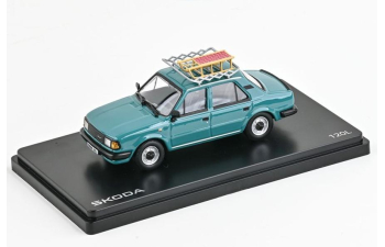 SKODA 120L (1984) бирюзовый с багажником на крыше