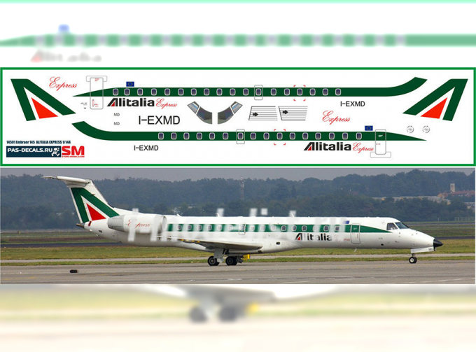 Декаль на Embraer 145 ALITALIA