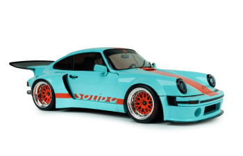 PORSCHE 911 KS-R by Khyzyl Saleem (2026), Gulf livery (light blue) / orange)