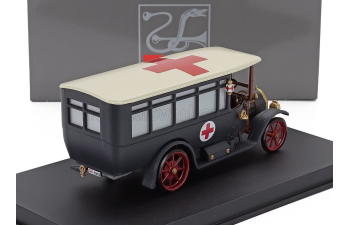 FIAT 18bl Truck Telonato Ambulanza C.r.i. Croce Rossa Italiana (1915), Military Grey