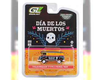 VOLKSWAGEN Type 2 Panel Van Dia De Los Muertes (2024), Yellow Black
