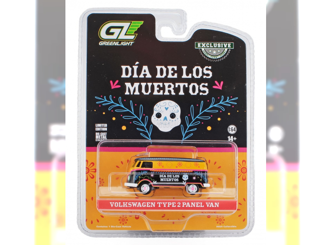 VOLKSWAGEN Type 2 Panel Van Dia De Los Muertes (2024), Yellow Black