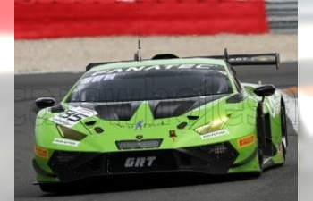 LAMBORGHINI Huracan Gt3 Evo 2 Team Grt Grasser №85 Winner Silver Cup 24h Spa (2023) C.schmid - B.hites - G.van Berlo, Green Black