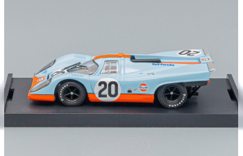 PORSCHE 917k Team John Wyer Automotive Engineering Gulf N20 24h Le Mans (1970) J.Siffert - B.Redman - 50th Anniversary Gulf Racing, Light Blue Orange