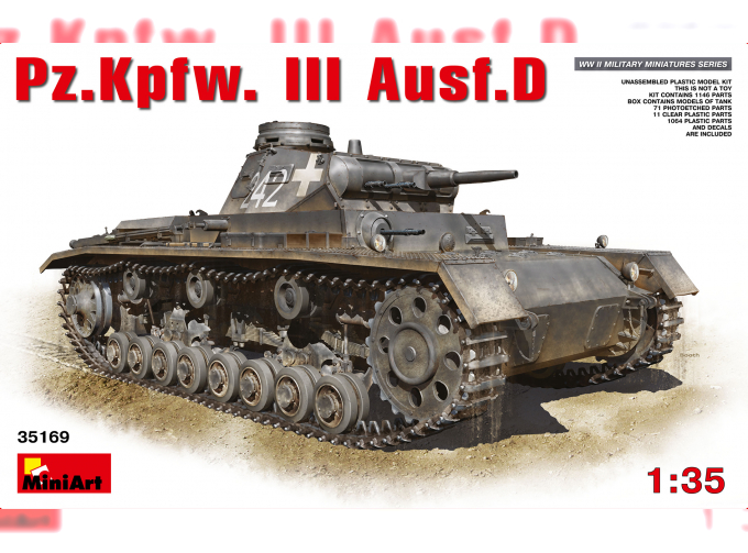 Сборная модель Танк Pz.Kpfw.III Ausf.D