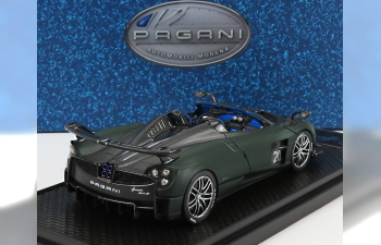 PAGANI Huayra Bc N20 Roadster (2017), Black Carbon - Matt Dark Green