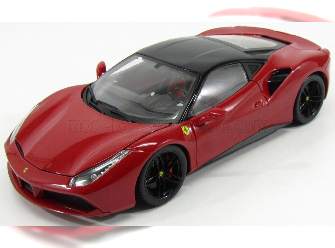 FERRARI 488 Gtb Coupe 2015, Red Black