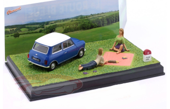 AUSTIN Mini Cooper, blue / white