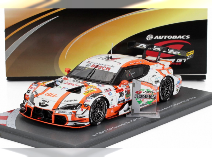 TOYOTA Supra Gr Team Tgr Au Tom's №36 Champion Gt500 Class Super Gt (2024) Kenta Yamashita - Sho Tsuboi, Orange White