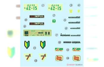 Сборная модель Toyota Cresta Super Lucent Twincam 24 (GX61)
