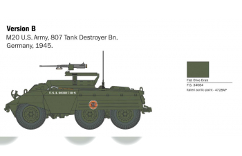 Сборная модель FORD M20 Armored Utility Car Usa Tank 1944